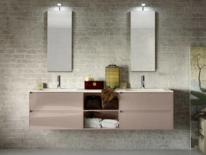 Gruppo Geromin Двойная подвесная тумба под умывальник с ящиками Change