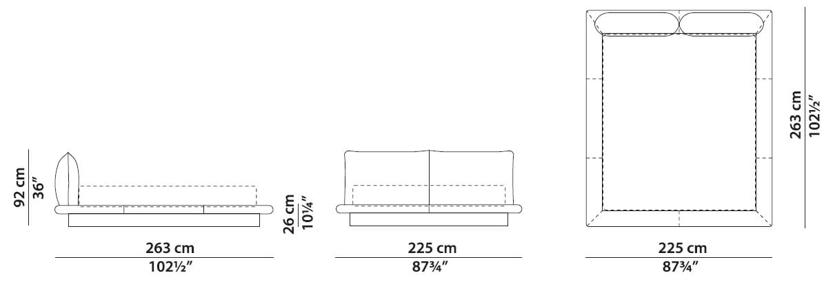 Двуспальная мягкая кровать Baxter Aura ARCH-00075198 - Вид №18