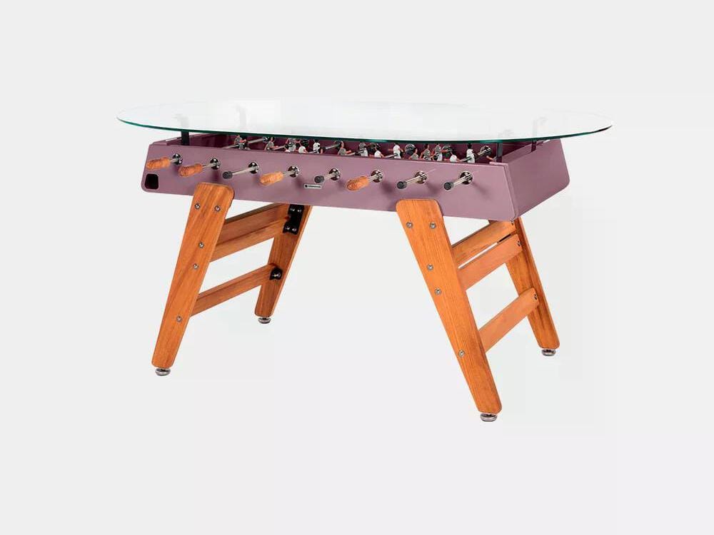 Овальный обеденный стол из стали и ироко со стеклянной столешницей RS Barcelona RS3 WOOD ARCH-00034979 - Вид №32