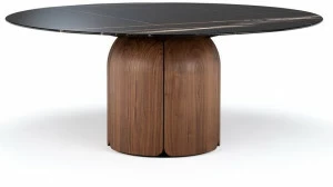 Milla & Milli Круглый стол из мрамора и массива дерева Bloom