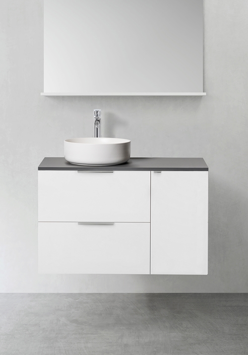 1390500 Шкаф Для Умывальника Форма 600 M Боковой Модуль Soft ... Hafa  Белый 