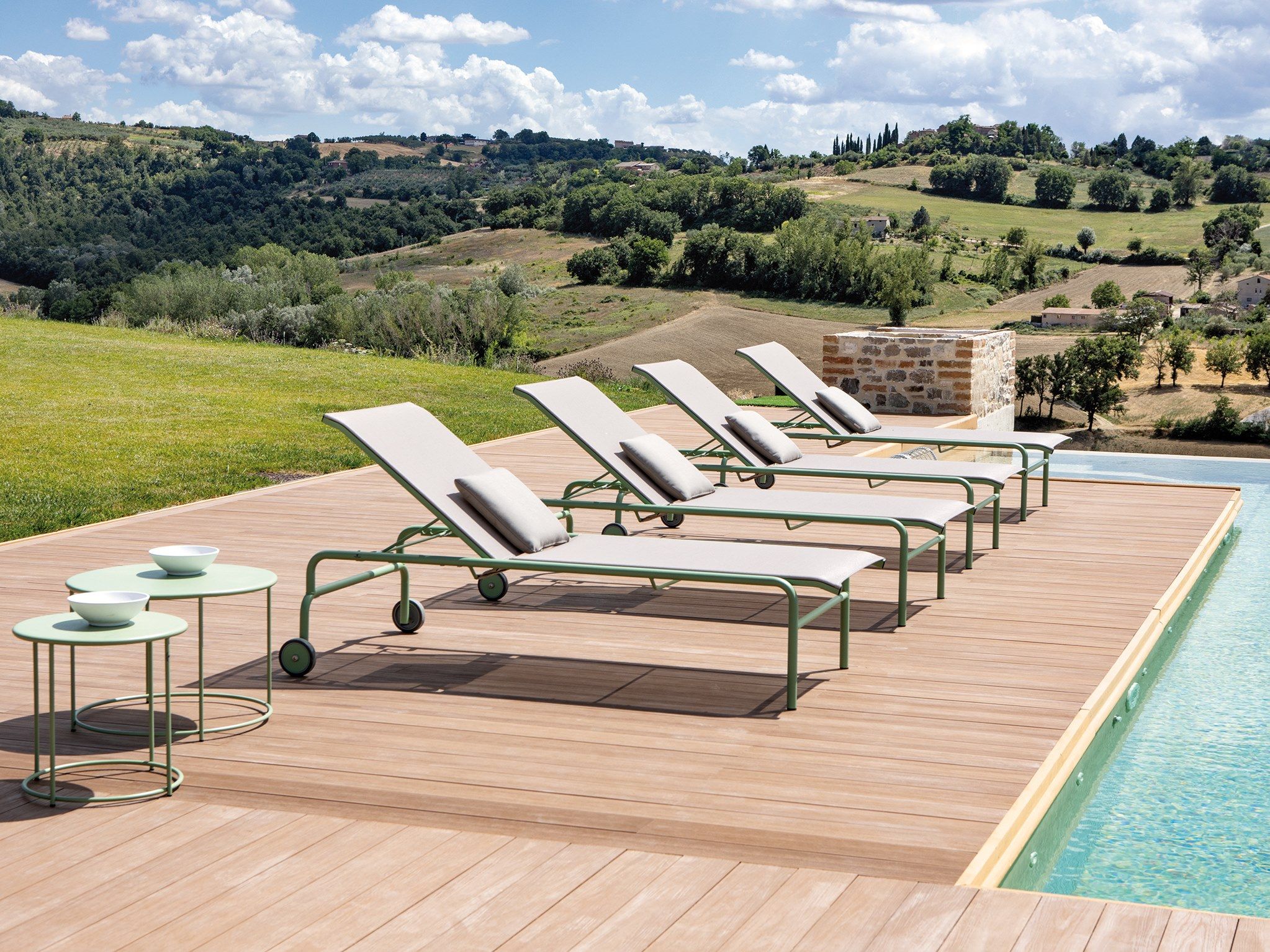 Складная садовая кровать Texplast с колесами Vermobil ARCH-00143021 - Вид №1