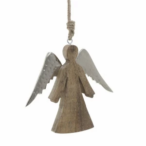 Декор подвесной новогодний "Рождественский Ангел" TO4ROOMS НОВЫЙ ГОД НА ПОРОГЕ, НОВОГОДНИЙ ДЕКОР 213842 Бежевый