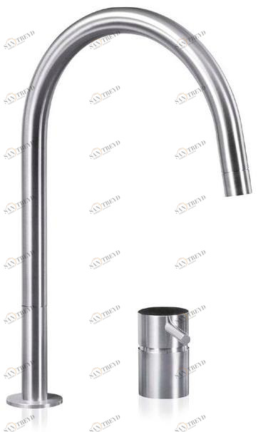 MGS Смеситель для кухни из нержавеющей стали на два отверстия F2 sun-id-1447758