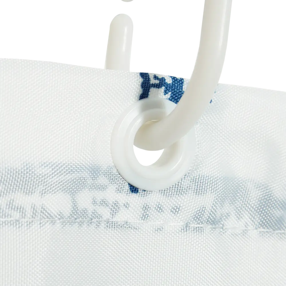 Штора для ванны Ocean, 180х200 см, полиэстер, цвет белый/синий BATH PLUS ШТОРЫ CHARME GREEN STLM-2127697 - Вид №4