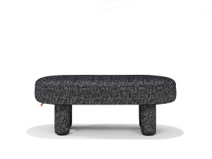 Мягкая скамейка из ткани