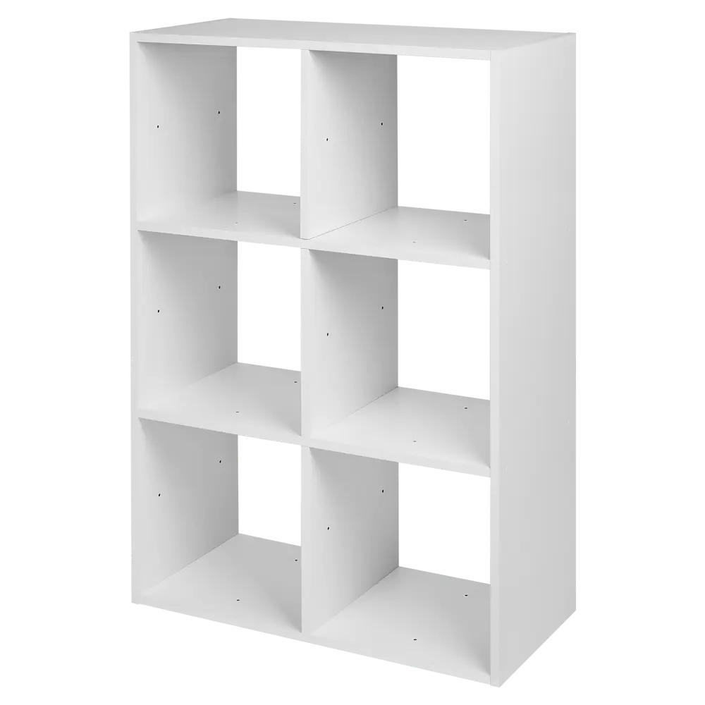 Стеллаж KONSENSA Руан 6 секций 70x104x31.7 см ЛДСП цвет белый STLM-2037237 - Вид №8