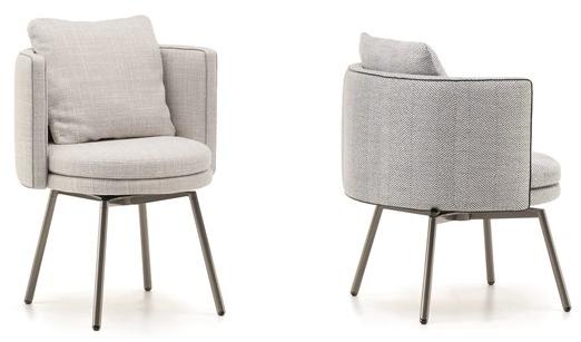 Minotti Стул из мягкой ткани Torii sun-id-1399723 - Вид №1