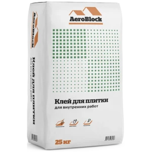 Клей для плитки AeroBlock для внутренних работ 25 кг