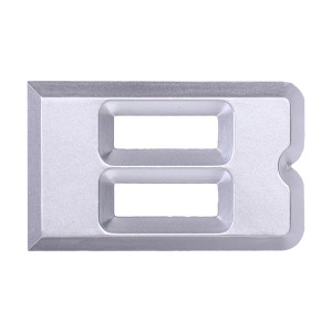 Дверная буква  «В», 37х6х60 мм, матовое серебро LJPS0078 Public Steel Россия