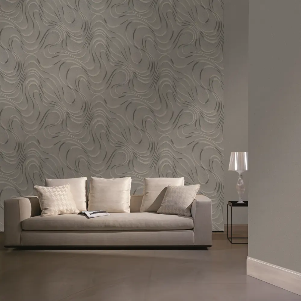 Обои флизелиновые Marburg Colani коричневые 1.06 м 97998 STLM-2038088 - Вид №3