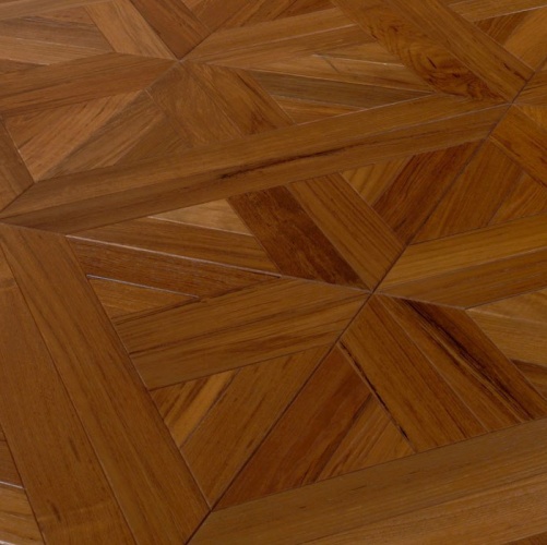 Модульный паркет Marco Ferutti Linea Linea Бирманский Тик с брашью (Текстурированная) 406х405 мм 2600600038 - Вид №6