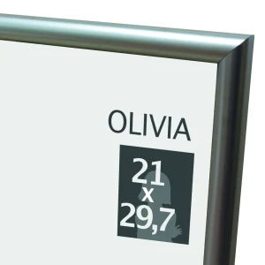 Рамка Olivia 21x29.7 см пластик цвет серебро 86107664 STLM-2187687