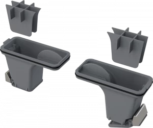 Комплект комбинированных гидрозатворов для нержавеющих желобов ALCA