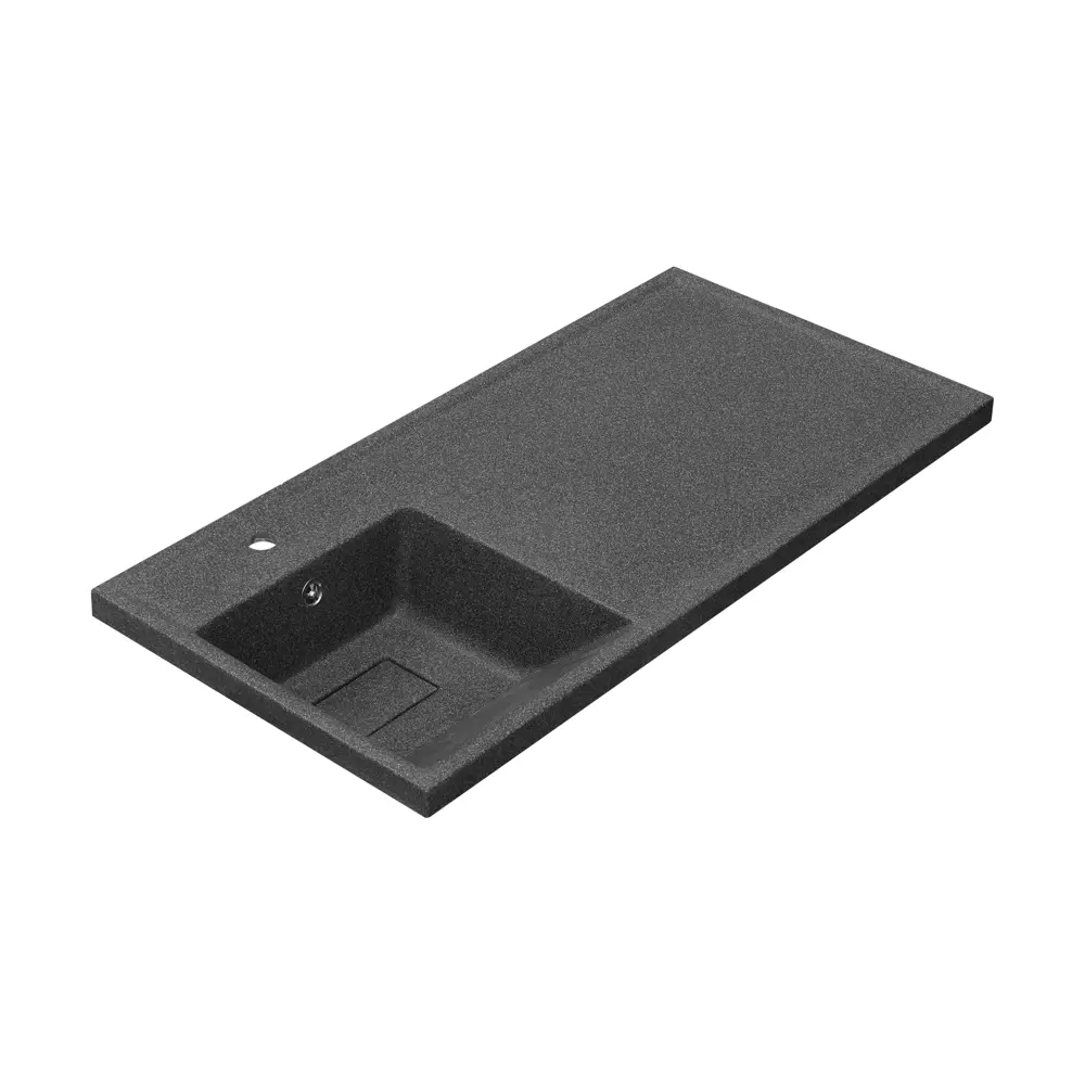 Раковина на стиральную машину Aquaton Лайн 100 см левая графит STLM-2099722 - Вид №1