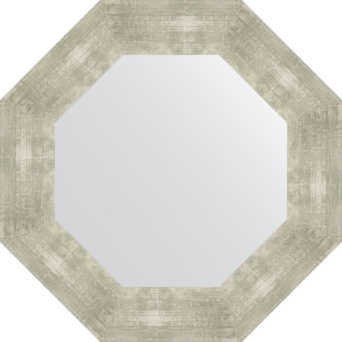 BY 3811 Зеркало в багетной раме - алюминий 90 mm EVOFORM Octagon