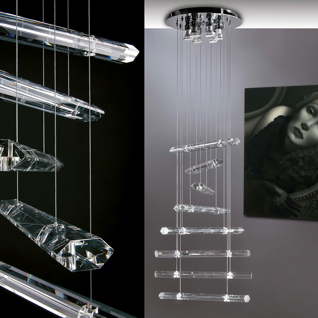 Isaac Light 706/SG8 -L0706SG80 ADAMAS люстра подвесная 77761 - Вид №2