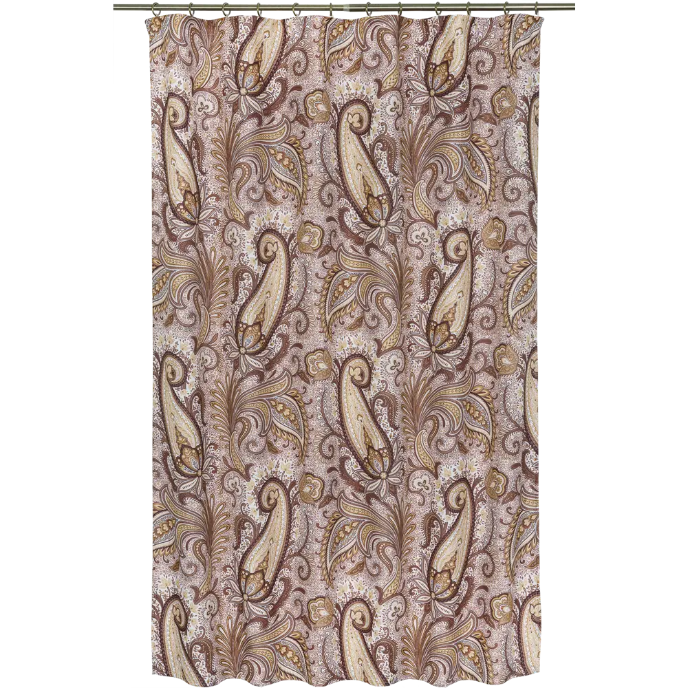 Штора на ленте «Огурцы» 145х180 см полиэстер цвет коричневый SEASONS STLM-2124112