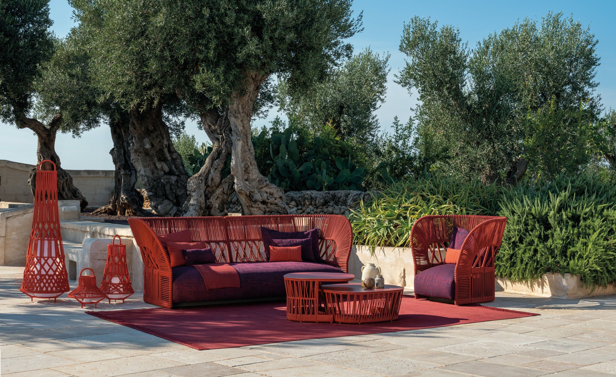 Веревочное садовое кресло с подлокотниками Talenti Cliff Decò ARCH-00050803 - Вид №2