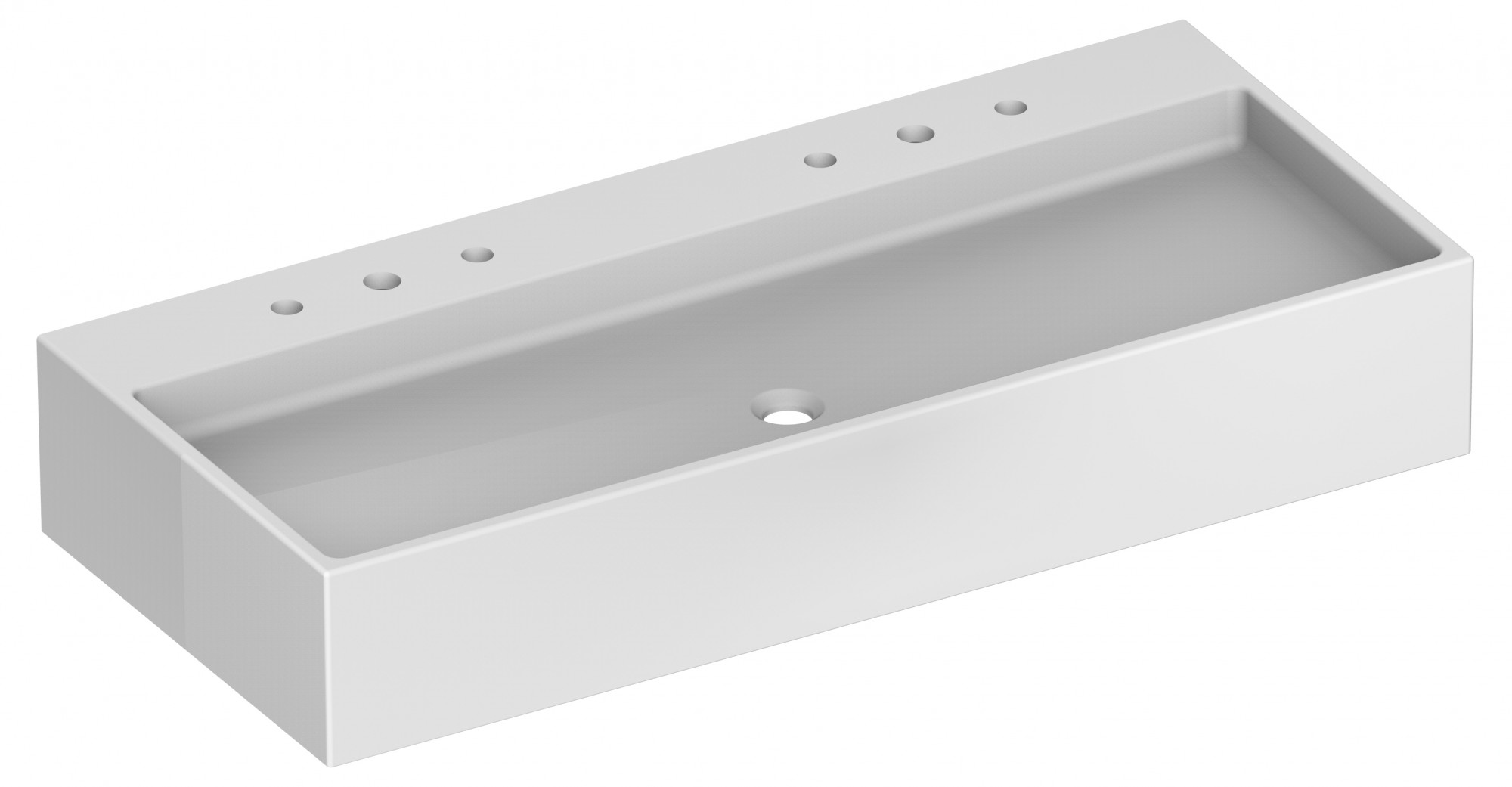 39082311206 Двойной керамический умывальник KEUCO Edition 90