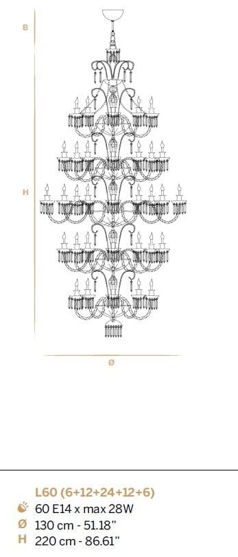Хрустальная люстра Euroluce Lampadari Imperial ARCH-00109452 - Вид №2
