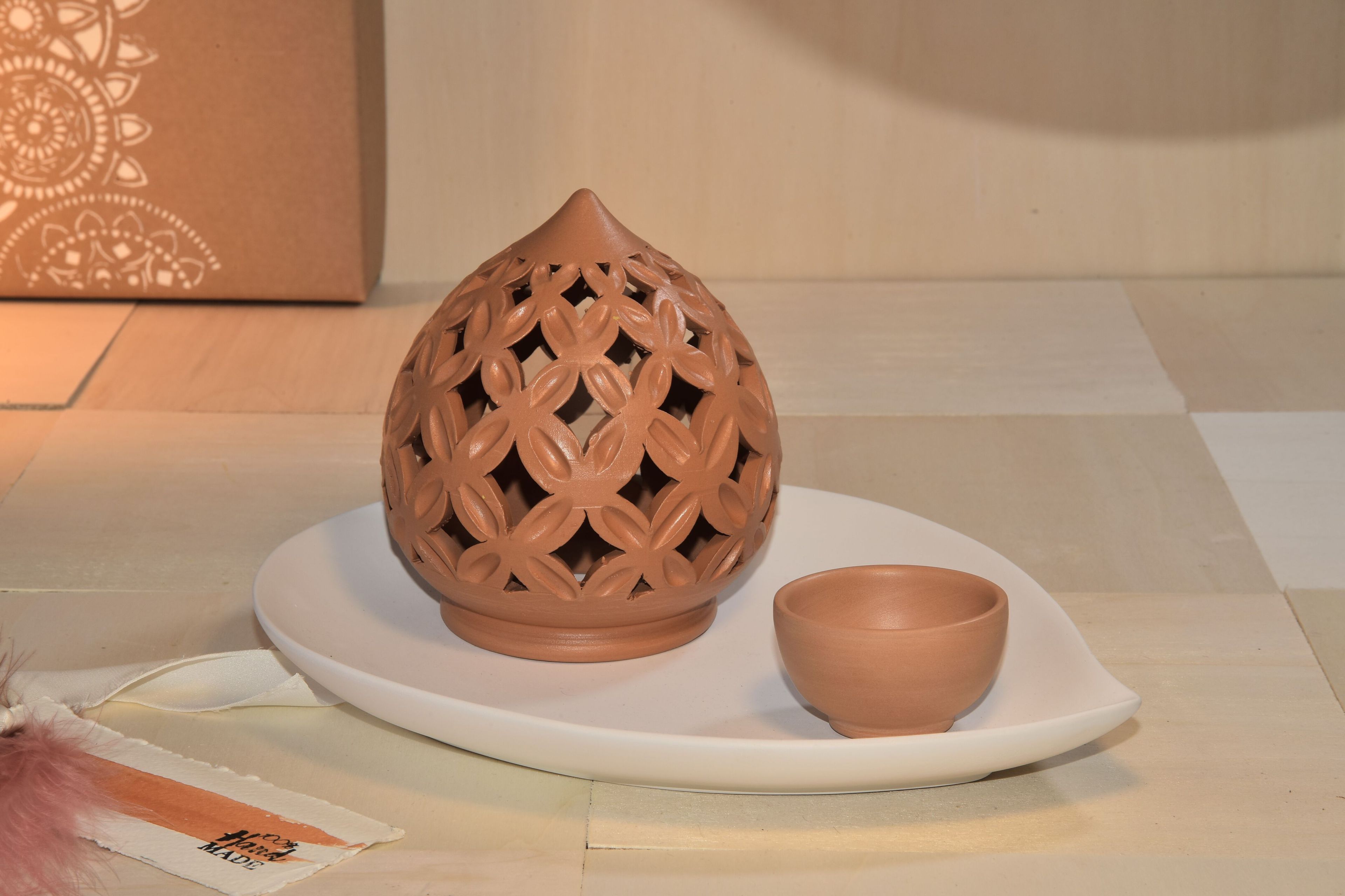 Матовый глазурованный керамический подсвечник Muse dell’Abitare огонь ARCH-00027837 - Вид №1