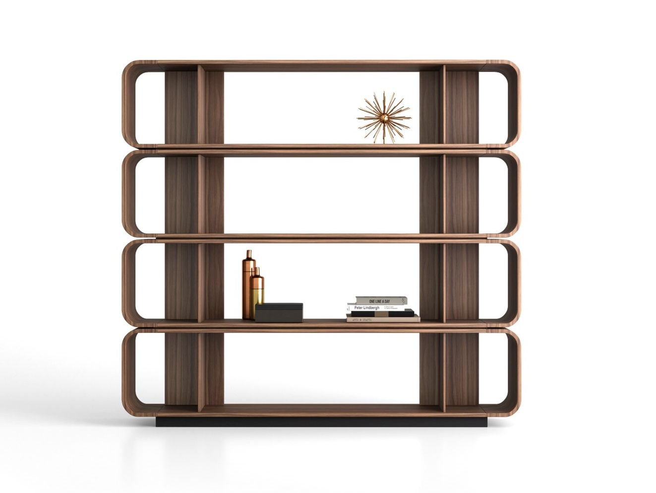 Деревянный двухсторонний книжный шкаф Barba design Round Up ARCH-00050623