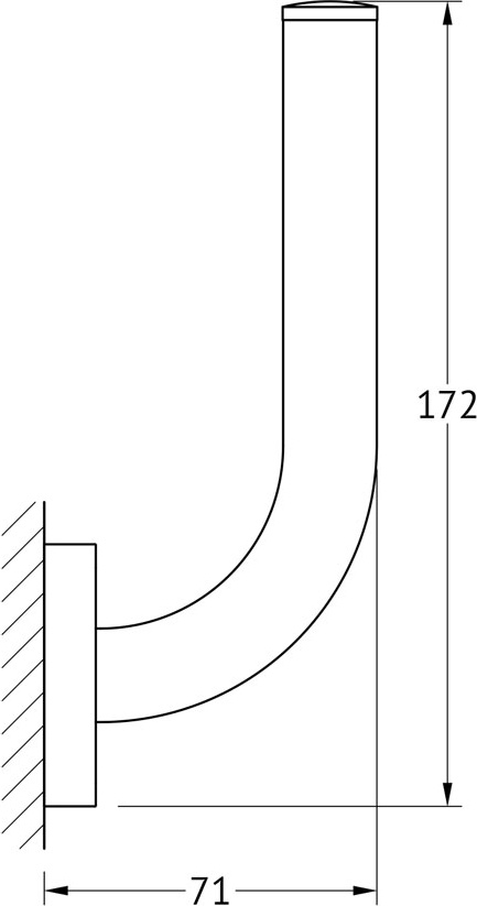 AVA 063 Держатель запасного рулона туалетной бумаги ELLUX Avantgarde - Вид №1