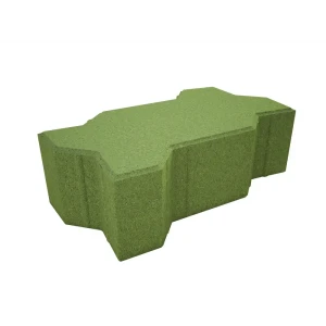 Плитка тротуарная Сигма 220x110x80 мм цвет зеленый 85263246 STLM-2031756