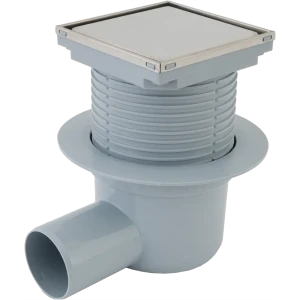 Трап для душа Ани пласт мокрый затвор горизонтальный слив 100x100 мм полипропилен