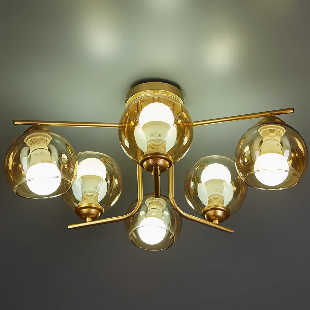 Люстра подвесная 1134/6 6 ламп цвет золотой Escada STLM-2049532 - Вид №1