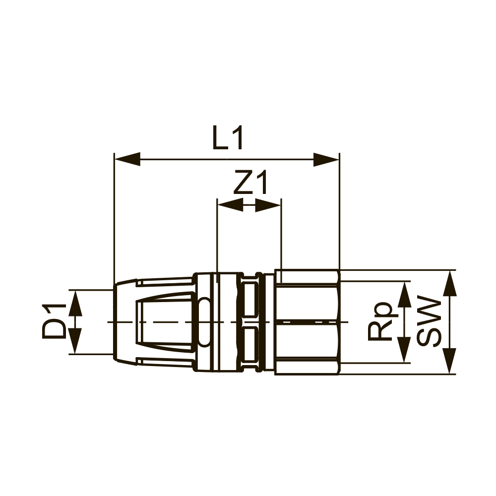 8610007 Фитинги push-fit латунь Tece  - Вид №1