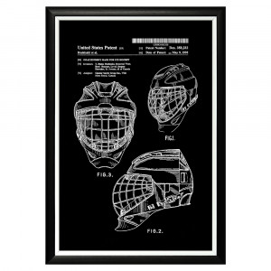 896519438_1818 Арт-постер «Патент на маску хоккейного вратаря» Object Desire