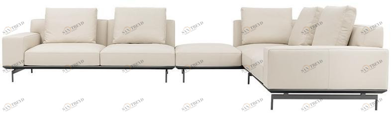 HC28 Cosmo Секционный кожаный диван  L186 