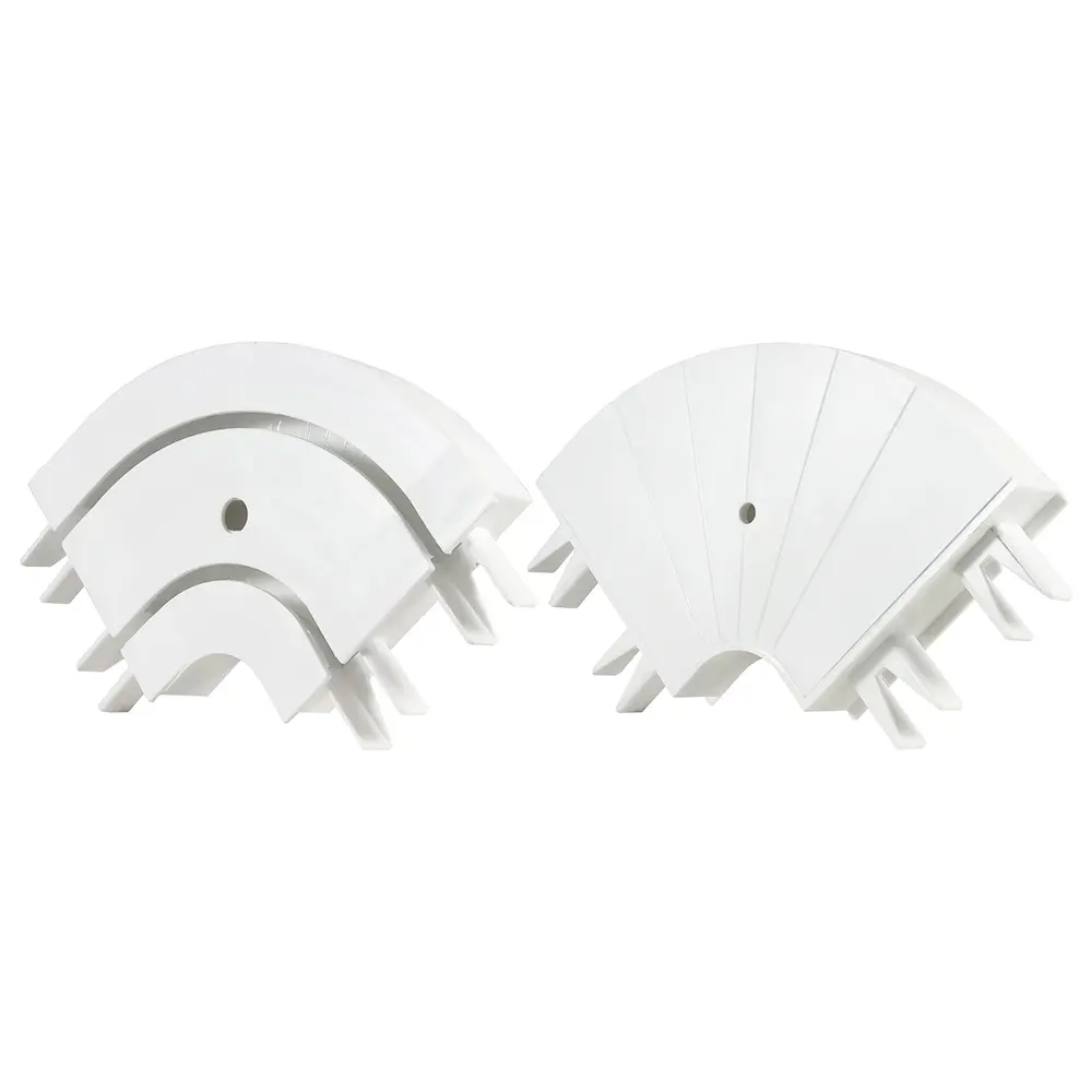 Соединитель для карниза внутренний двухрядный KREAFORTA пластик цвет белый 2 шт STLM-2177006