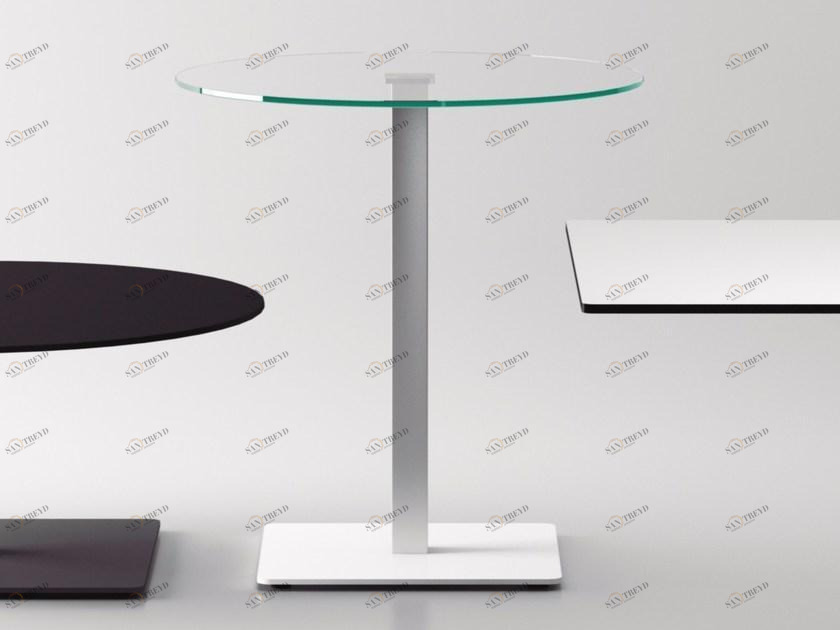 Systemtronic Круглый стеклянный стол по контракту Bada sun-id-1460154