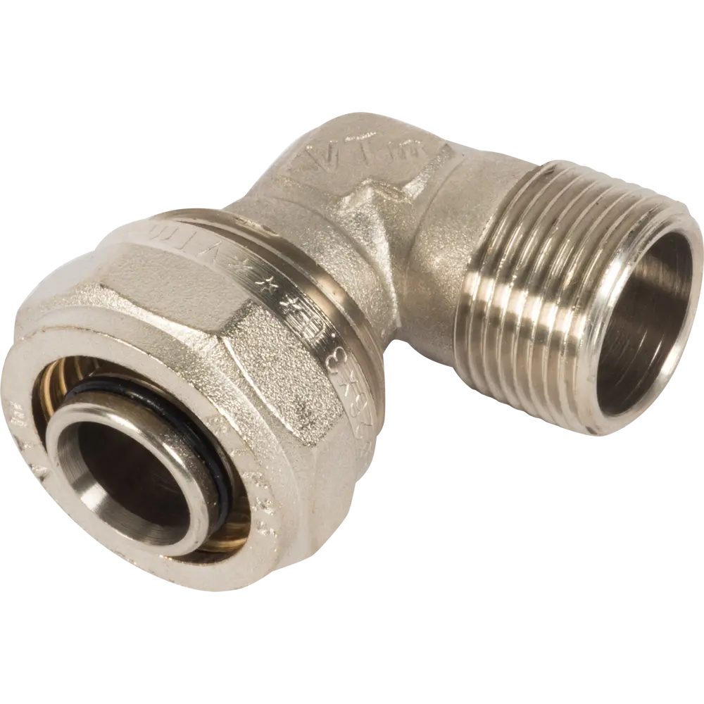 Угол комбинированный 90° Valtec 3/4"x26 мм НР никелированная латунь VTM.353 STLM-2211395