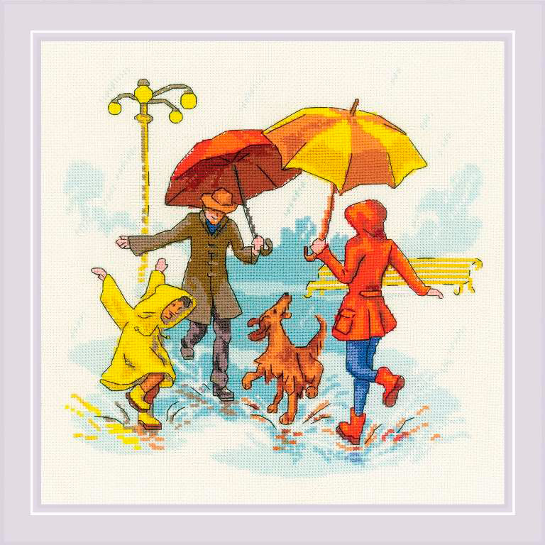 1799 Набор для вышивания Нет плохой погоды 23 х 23 см RIOLIS Сотвори Сама 