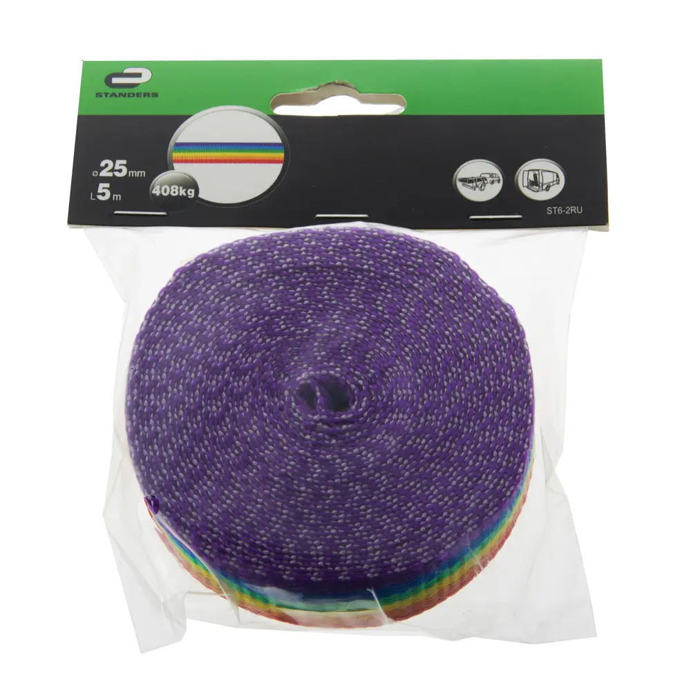 Ремень Standers 25 мм 5 м, полипропилен, цвет мультиколор STLM-2074706 - Вид №1