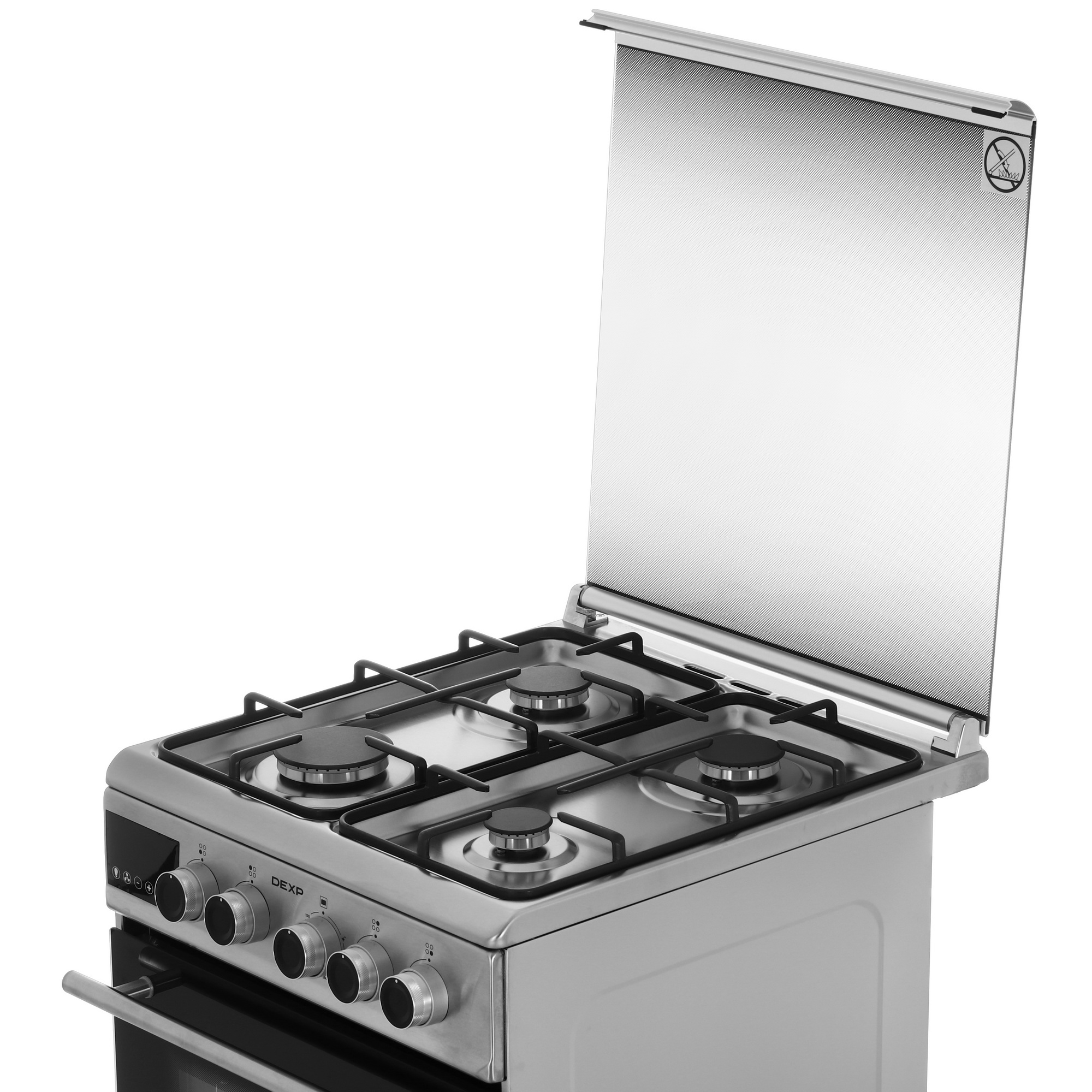 9119564 Газовая плита DEXP G35-2 серебристый STDN-0079379 - Вид №8