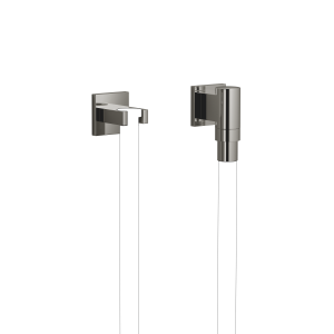 WATER TUBE Настенное колено Кнайпа с отдельными розетками и держателем шланга - Темный хром