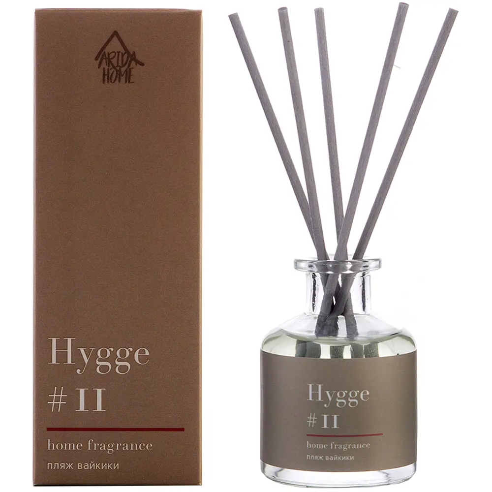 ARIDA HOME Диффузор Hygge 11 «Пляж Вайкики» с тропическим ароматом 84535149 STLM-0051584