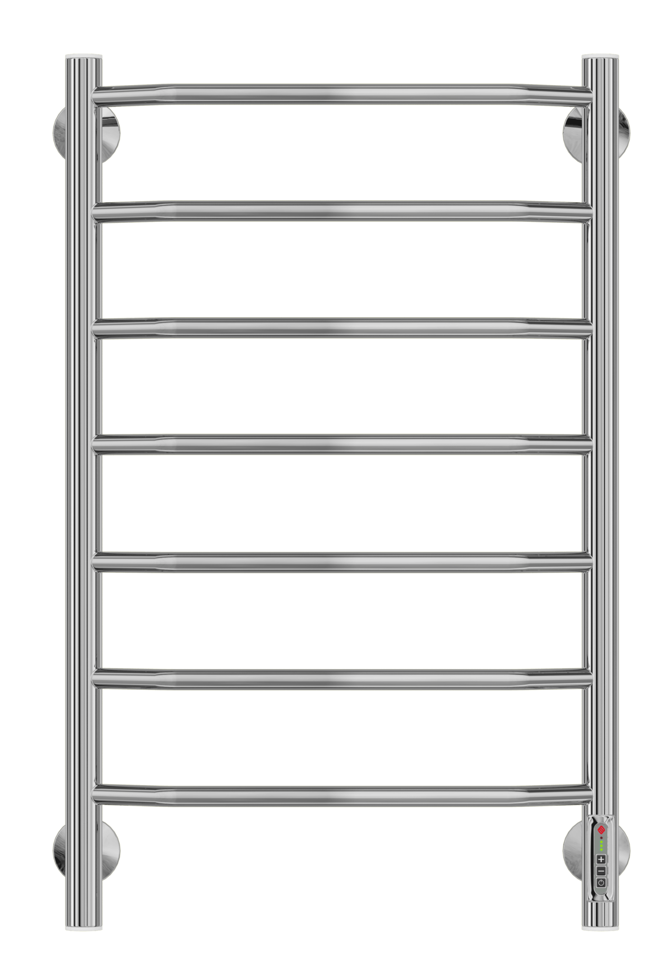 4660059580159 ЭЛЕКТРИКА Виктория П7 450х750 электро (new встроен диммер) Полотенцесушитель TERMINUS RAL 9016 глянец  - Вид №1