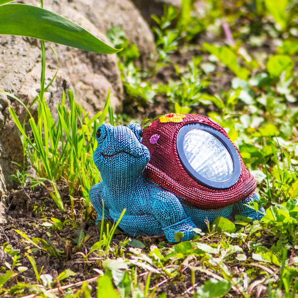 Светильник на солнечных батареях Knitturtle, 19 см, полирезина/полипропен Santreyd STLM-2037558 - Вид №2