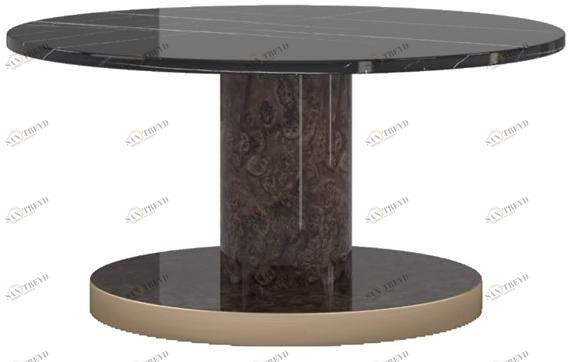 Reiggi Высокий круглый мраморный журнальный столик David Rj204