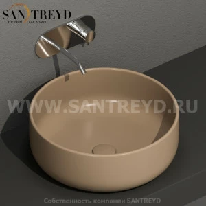 430281 Накладная раковина на столешницу  круглая Kerasan Nolita