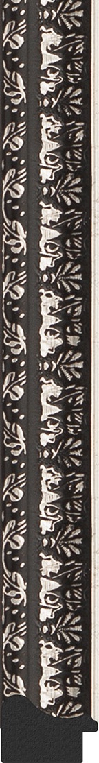 BY 1093 Зеркало в багетной раме - черненое серебро 38 mm EVOFORM Definite - Вид №2