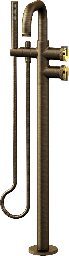 E-11557-R1AU-L1GM-VBB Смеситель напольный отдельностоящий (внешняя часть) GRAFF MOD+