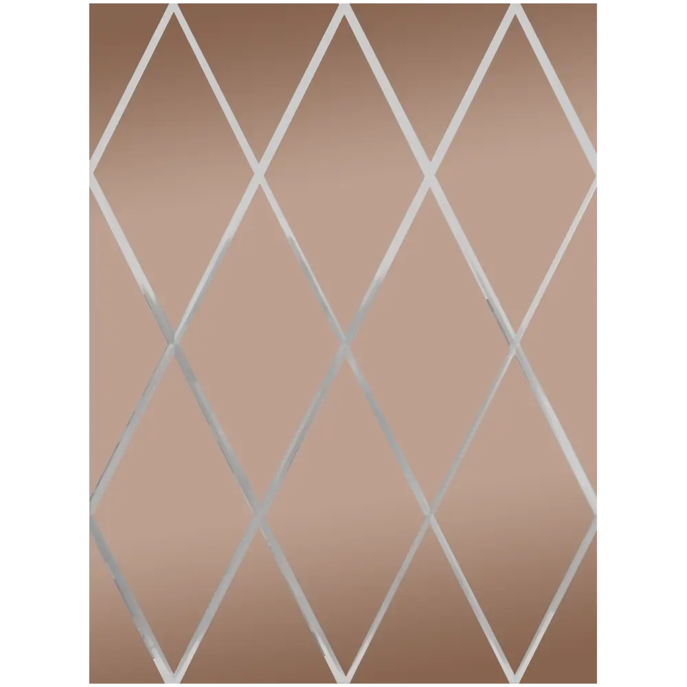 Зеркальное панно 80x60 см «Ромбы» цвет бронза Santreyd STLM-2182557