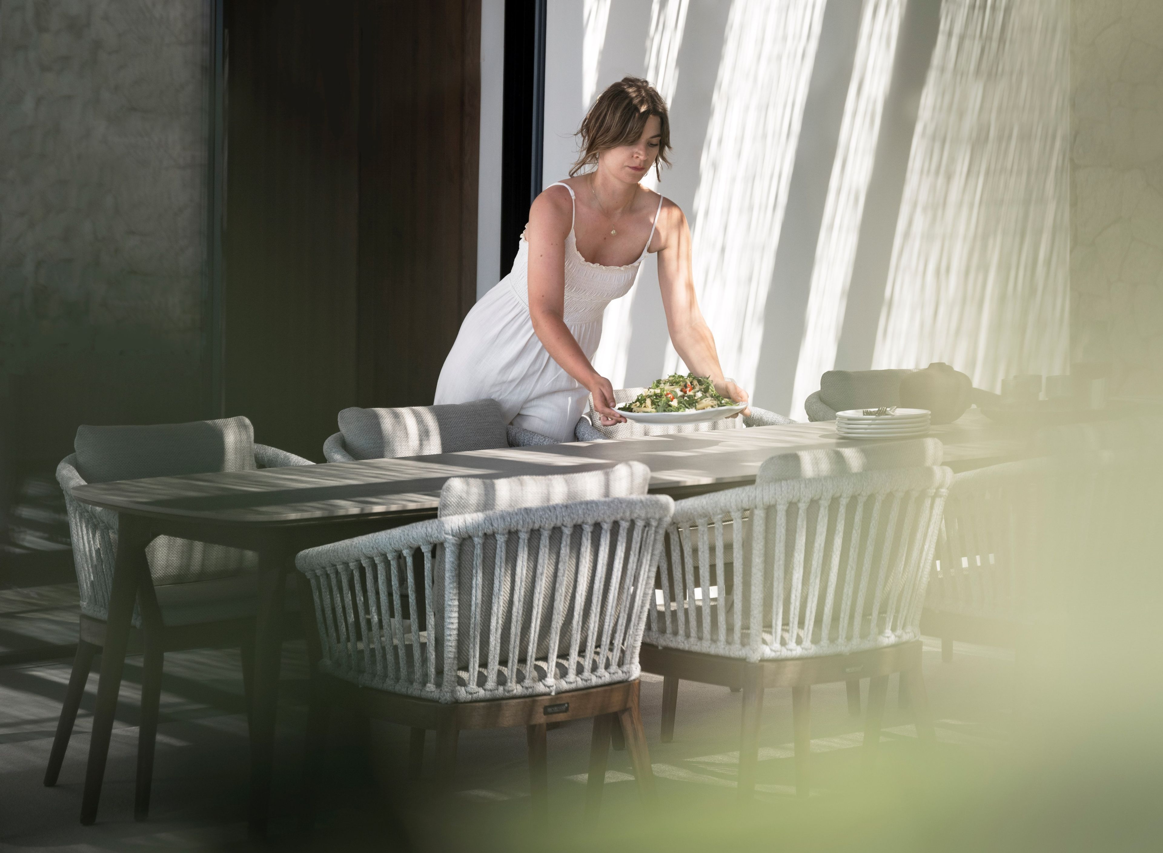 Тканевый садовый стул с подлокотниками Jardinico дерево ARCH-00140512 - Вид №4